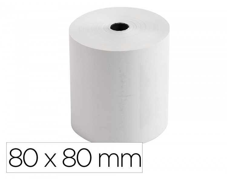 Rollo sumadora exacompta termico 80x80 mm 48 g/m2 sin bpa