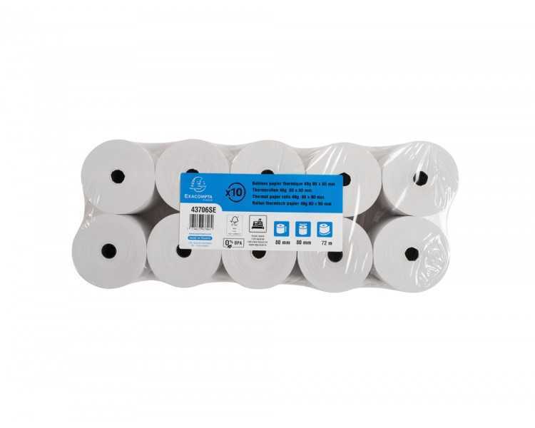 Rollo sumadora exacompta termico 80x80 mm 48 g/m2 sin bpa