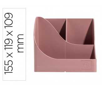 Organizador de sobremesa exacompta skandi color rosa viejo 155x119x109 mm