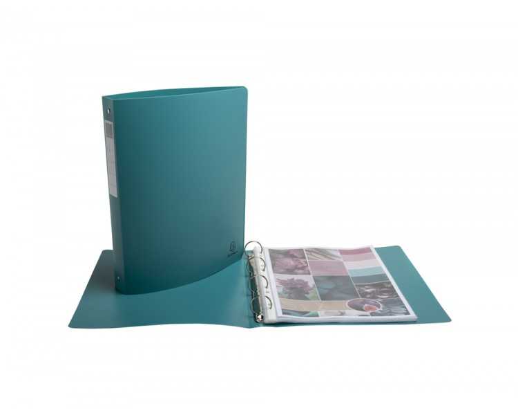 Carpeta de 4 anillas 30 mm exacompta skandi din a4+ polipropileno reciclado colores surtidos