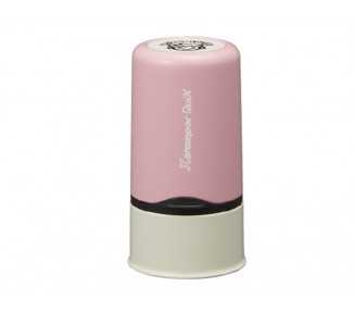 Sello x stamper quix nombre personalizable color rosa 13 mm qn32