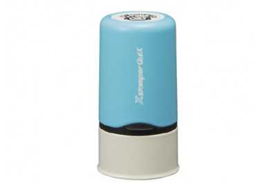 Sello x stamper quix nombre personalizable color azul 13 mm qn32