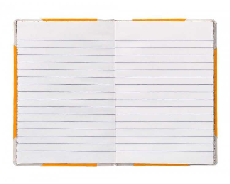 Libro cartone cosido fernandes flecha din a6+ rayado horizontal 50 hojas 100 gr naranja