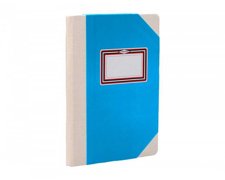 Libro cartone cosido fernandes flecha din a6+ rayado horizontal 50 hojas 100 gr azul