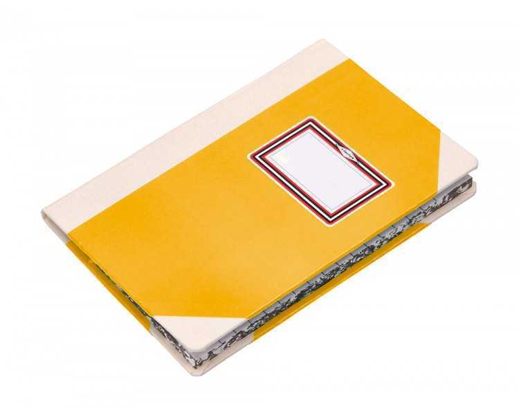 Libro cartone cosido fernandes flecha din a6+ rayado horizontal 50 hojas 100 gr amarillo
