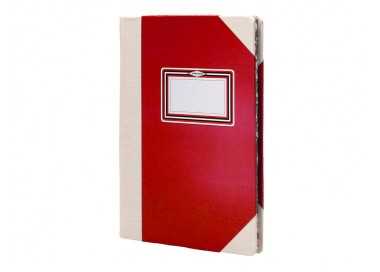 Libro cartone cosido fernandes flecha din a6+ liso 50 hojas 100 gr rojo