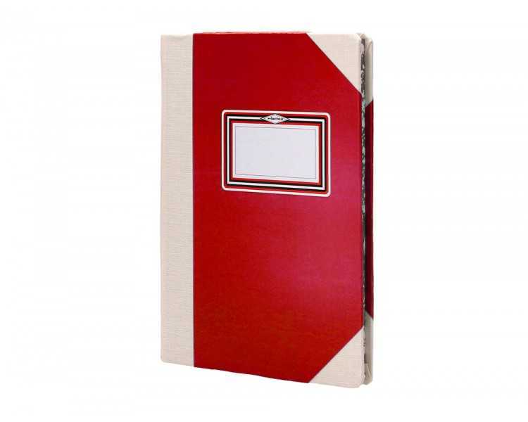 Libro cartone cosido fernandes flecha din a5+ rayado horizontal 50 hojas 100 gr rojo