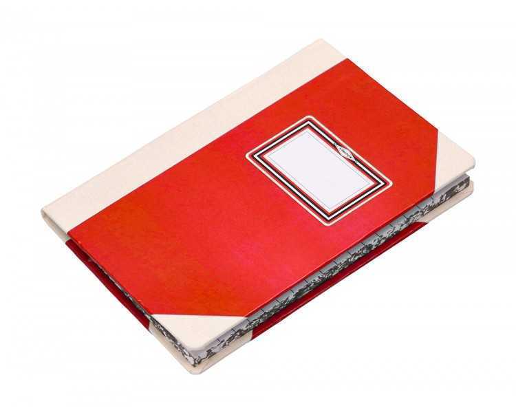 Libro cartone cosido fernandes flecha din a5+ rayado horizontal 50 hojas 100 gr rojo