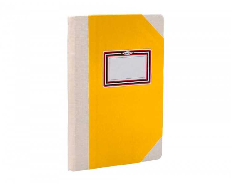 Libro cartone cosido fernandes flecha din a5+ rayado horizontal 50 hojas 100 gr amarillo