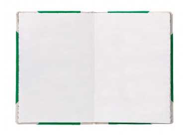 Libro cartone cosido fernandes flecha din a5+ liso 50 hojas 100 gr verde