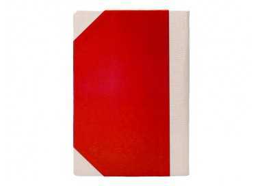 Libro cartone cosido fernandes flecha din a5+ liso 50 hojas 100 gr rojo