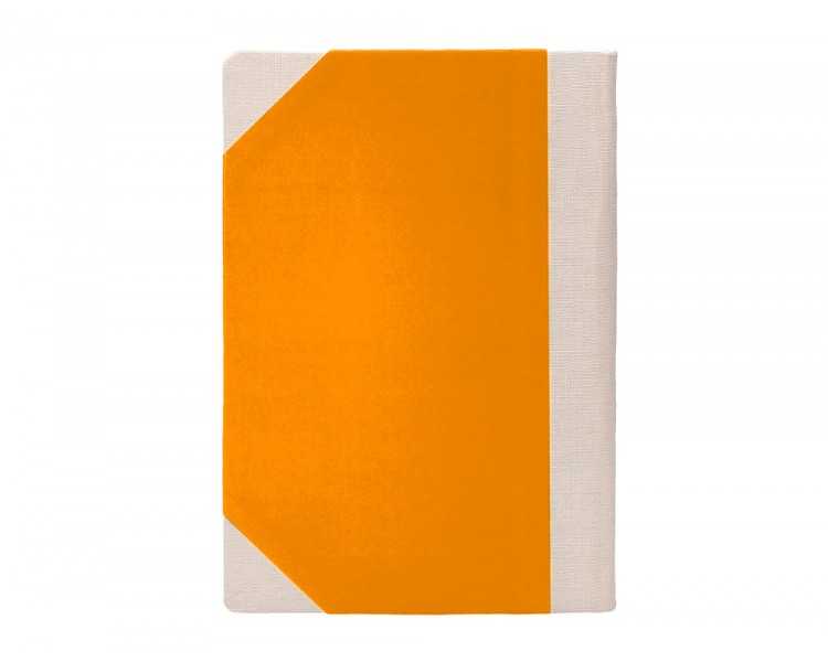 Libro cartone cosido fernandes flecha din a5+ liso 50 hojas 100 gr naranja