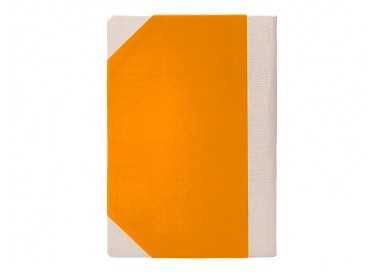 Libro cartone cosido fernandes flecha din a5+ liso 50 hojas 100 gr naranja