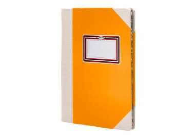 Libro cartone cosido fernandes flecha din a5+ liso 50 hojas 100 gr naranja