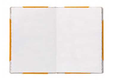 Libro cartone cosido fernandes flecha din a5+ liso 50 hojas 100 gr naranja