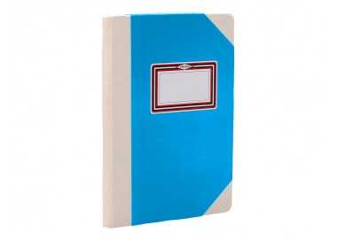 Libro cartone cosido fernandes flecha din a5+ liso 50 hojas 100 gr azul