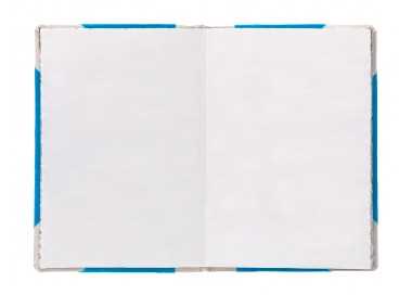 Libro cartone cosido fernandes flecha din a5+ liso 50 hojas 100 gr azul