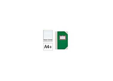 Libro cartone cosido fernandes flecha din a4+ rayado horizontal 50 hojas 100 gr verde Libro cartone cosido fernandes flecha din a4+ rayado horizontal 50 hojas 100 gr verde