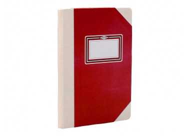 Libro cartone cosido fernandes flecha din a4+ rayado horizontal 50 hojas 100 gr rojo
