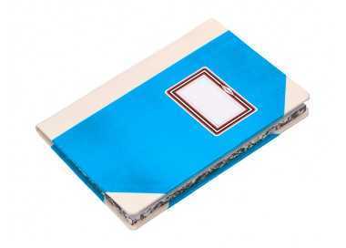 Libro cartone cosido fernandes flecha din a4+ liso 50 hojas 100 gr azul