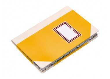 Libro cartone cosido fernandes flecha din a4+ liso 50 hojas 100 gr amarillo