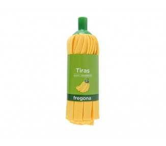 Fregona de tiras amarillas super absorbente uso domestico y profesional