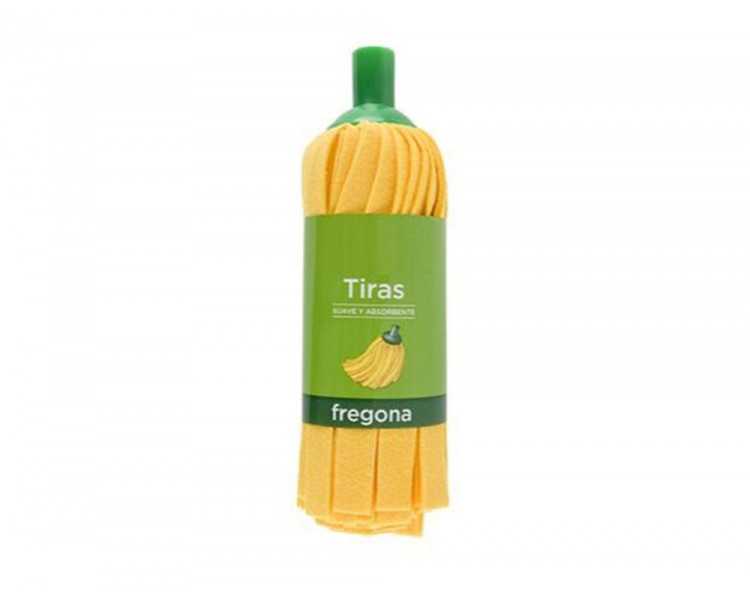 Fregona de tiras amarillas super absorbente uso domestico y profesional