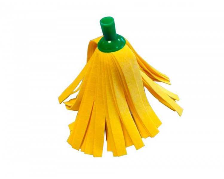 Fregona de tiras amarillas super absorbente uso domestico y profesional