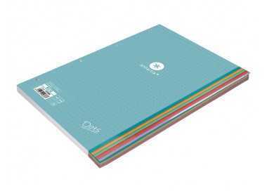 Recambio liderpapel antartik dots a4 100 hojas 90g/m2 rayado puntos 4 taladros bandas de 5 colores