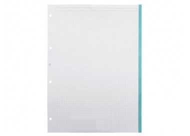 Recambio liderpapel antartik dots a4 100 hojas 90g/m2 rayado puntos 4 taladros bandas de 5 colores