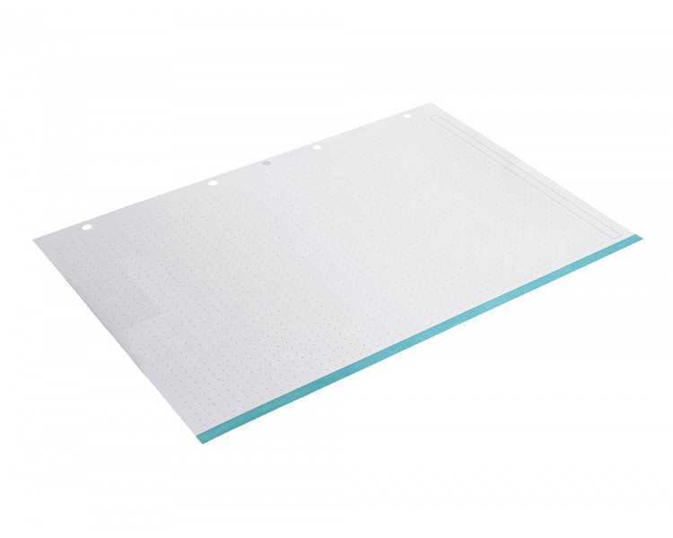 Recambio liderpapel antartik dots a4 100 hojas 90g/m2 rayado puntos 4 taladros bandas de 5 colores