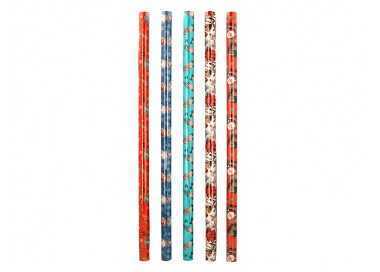 Papel de regalo liderpapel navidad rollo ancho 70 cm longitud 2 mt gramaje 60 gr diseños surtidos c-2024