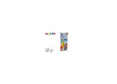 Rotulador carioca jumbo amarillo punta gruesa caja de 12 unidades