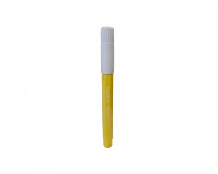Rotulador carioca jumbo amarillo punta gruesa caja de 12 unidades