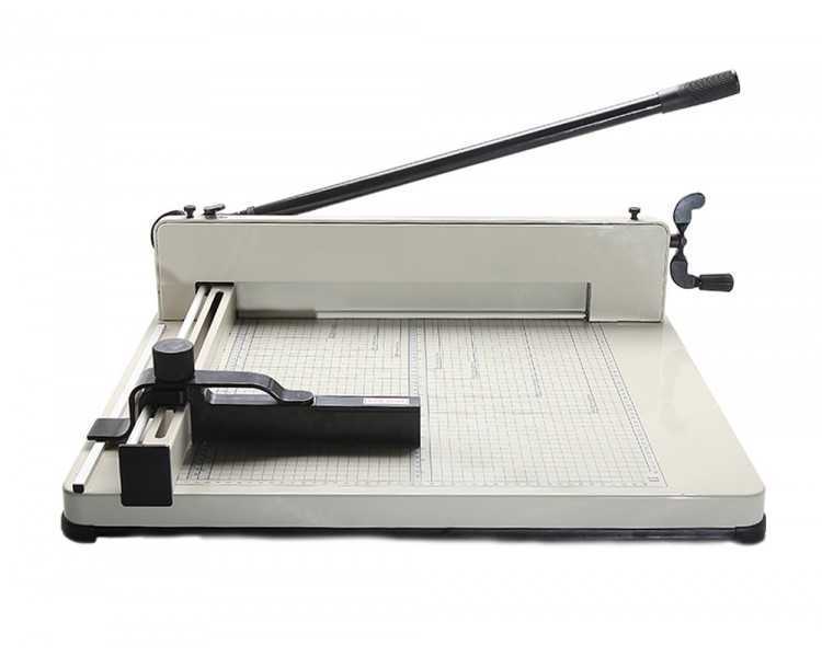 Guillotina q-connect kf14297 manual profesional largo del corte 430 mm capacidad 400 hojas