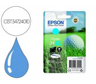 Ink-jet epson work force pro wf-3720dwf/3725dwf cian 34xl durabrite ultra ink 950 paginas