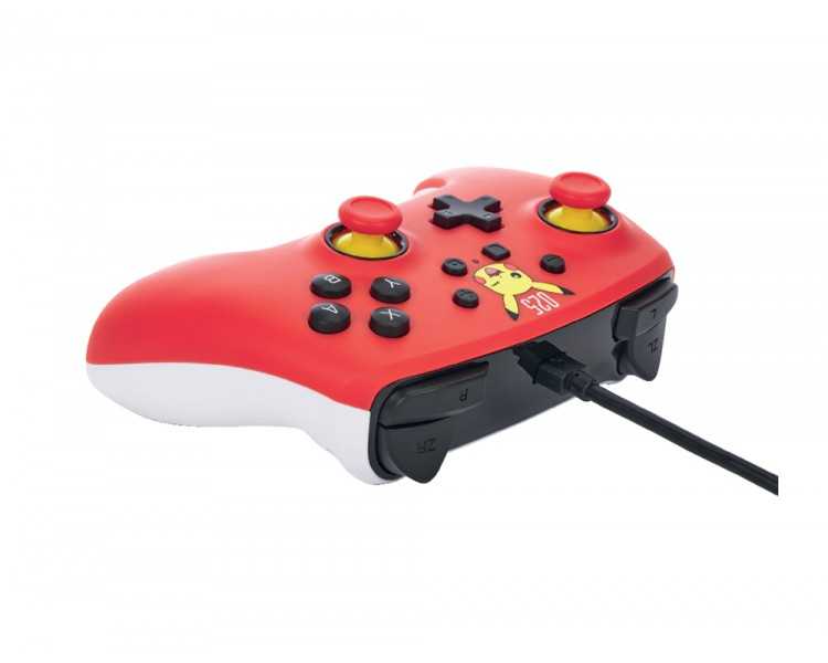 Mando power a con cable para nintendo switch laughing pikachu