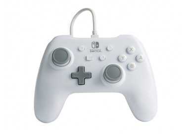 Mando power a con cable para nintendo switch blanco
