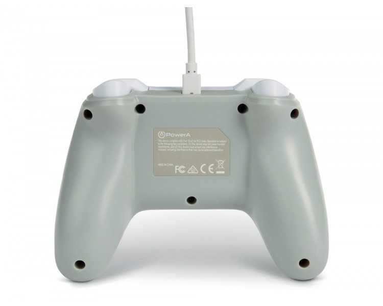Mando power a con cable para nintendo switch blanco