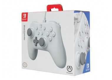 Mando power a con cable para nintendo switch blanco