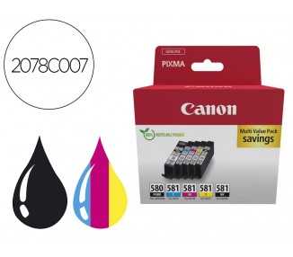 Ink-jet canon pixma multi value pack pgi580bk / cli581cmybk ecopack
