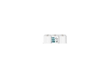 Papel higienico amoos jumbo industrial 2 capas 30g/m2 paquete de 12 rollos