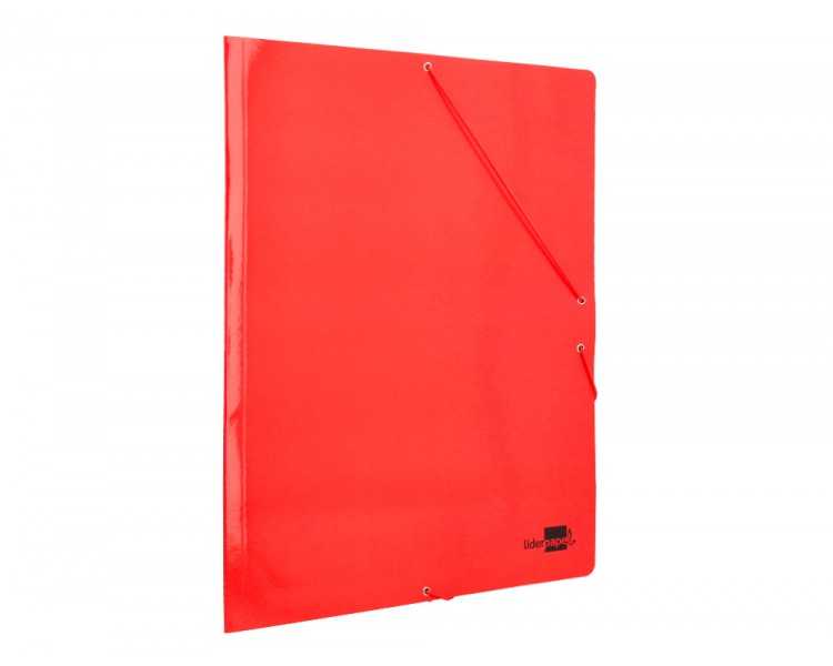 Carpeta liderpapel gomas din a3 3 solapas carton plastificado 800 gr colores surtidos