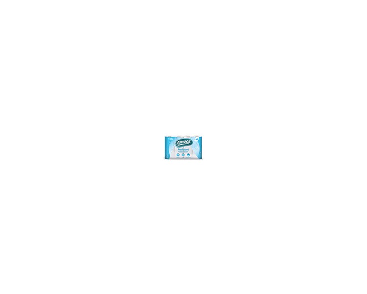 Papel de cocina amoos 2 capas 100 mm diametro x 224 mm alto 42g/m2 36 servicios paquete de 4 rollos