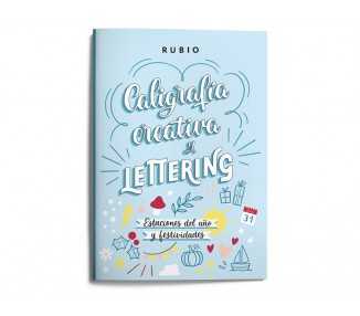 Cuaderno rubio lettering caligrafia creativa estaciones del año y festividades