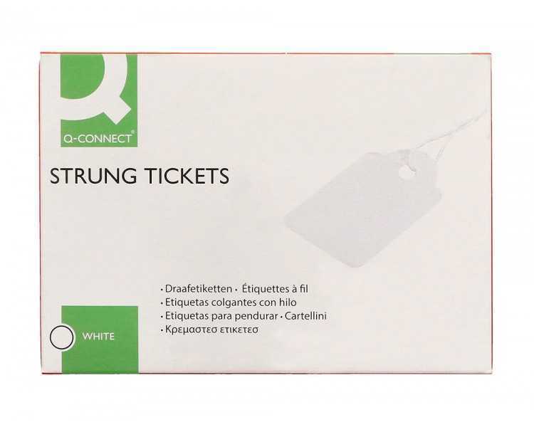 Etiquetas colgantes q-connect 36x53 mm caja de 500 unidades