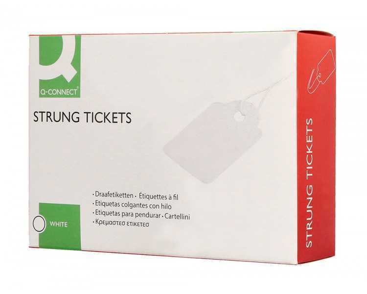 Etiquetas colgantes q-connect 36x53 mm caja de 500 unidades