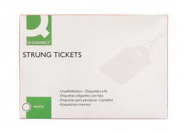 Etiquetas colgantes q-connect 21x35 mm caja de 500 unidades
