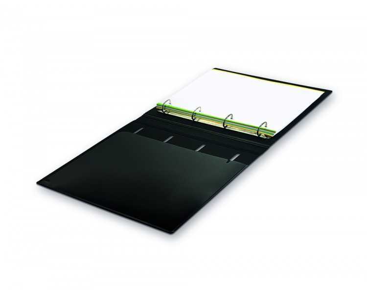 Carpeta con recambio pardo polipropileno foam personalizable 4 anillas 35 mm negro