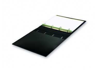 Carpeta con recambio pardo polipropileno foam personalizable 4 anillas 35 mm negro